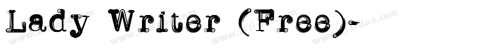 Lady Writer (Free)字体转换